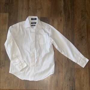 Izod Boys White Long Sleeve Shirt XS (6-7)